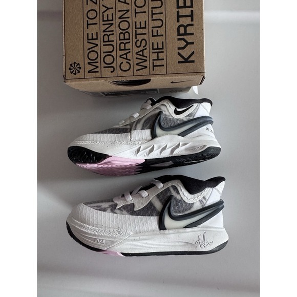 Nike Other - NIKE KYRIE 8 (TD) White/White Black KIDS SIZE 6c Sneaker New In Box